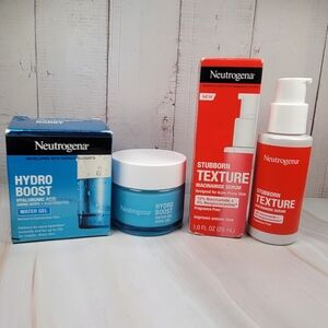Neutrogena Hydro Boost Water Gel & Stubborn Texture Serum Bundle BNIB